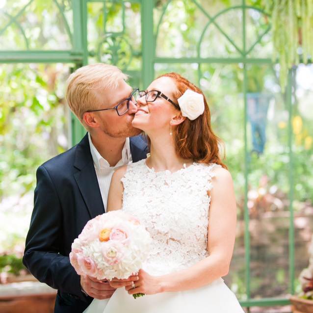 Ryan & Kathleen Pocius celebrate their 11th of July wedding at Denver’s Botanical Gardens. Image: Ryan Pocius via Facebook Ryan & Kathleen Pocius celebrate their 11th of July wedding at Denver's Botanical Gardens. Image: Ryan Pocius via Facebook